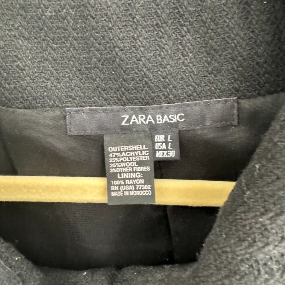 Zara Basic Black Cape Topper Jacket - image 3